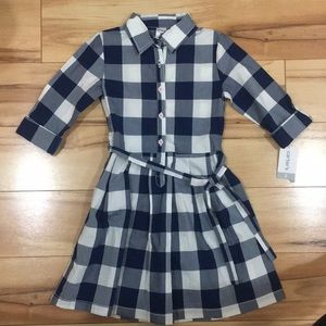 Carters pleated button down dress